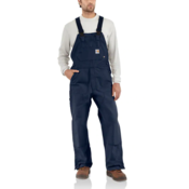 Carhartt Unlined FR Duck Bib Overall in Navy